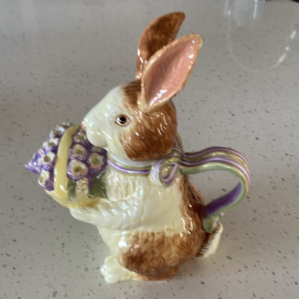 Longaberger Bunny Teapot